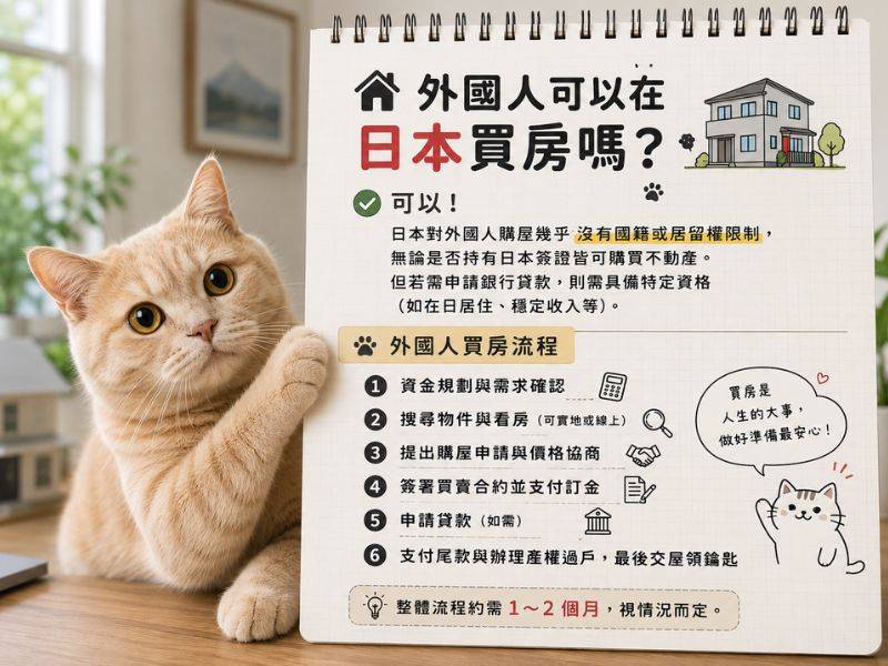 外國人可以在日本買房嗎？日本買房條件與流程